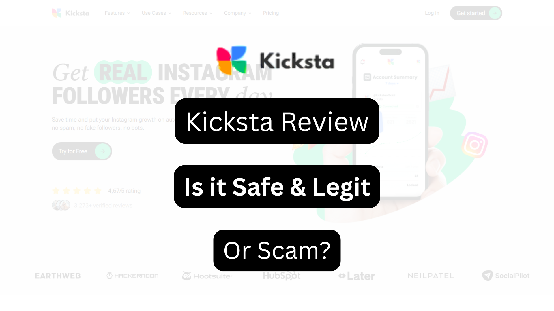 Kicksta Review – Is it Safe & Legit Or Scam?